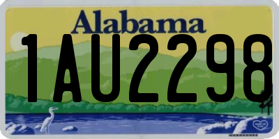 AL license plate 1AU2298