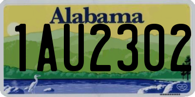 AL license plate 1AU2302