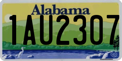 AL license plate 1AU2307