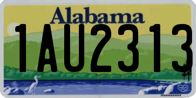 AL license plate 1AU2313