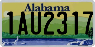 AL license plate 1AU2317