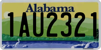 AL license plate 1AU2321