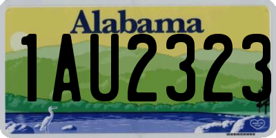 AL license plate 1AU2323