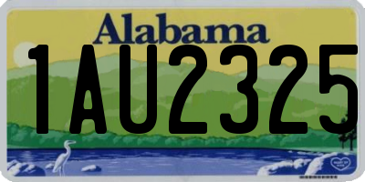 AL license plate 1AU2325