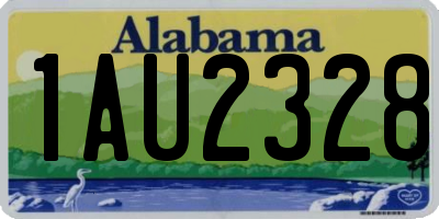AL license plate 1AU2328