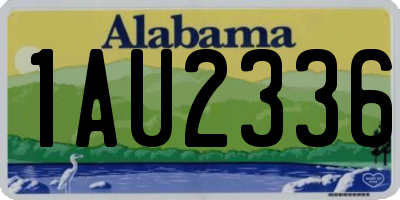 AL license plate 1AU2336
