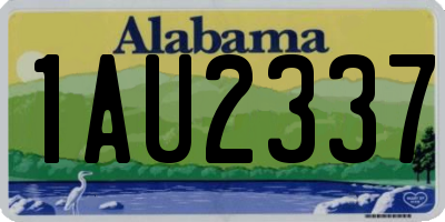 AL license plate 1AU2337