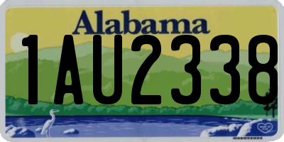 AL license plate 1AU2338