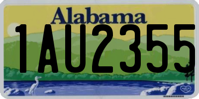 AL license plate 1AU2355