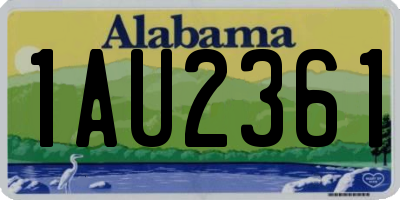AL license plate 1AU2361