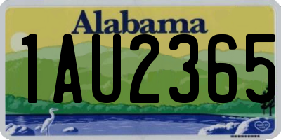 AL license plate 1AU2365