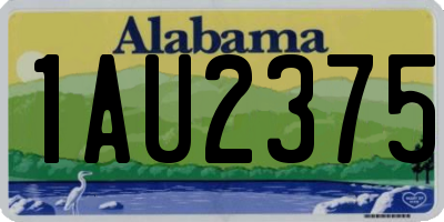 AL license plate 1AU2375