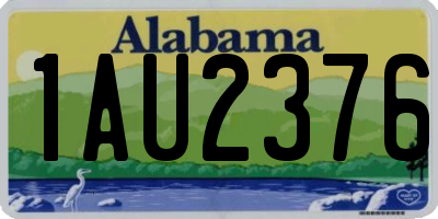 AL license plate 1AU2376