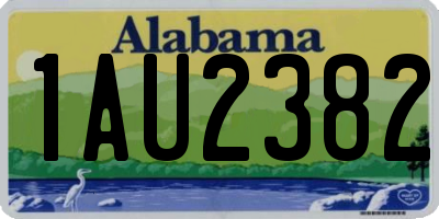 AL license plate 1AU2382