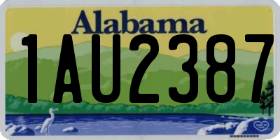 AL license plate 1AU2387
