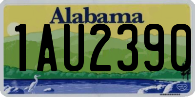 AL license plate 1AU2390