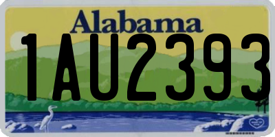 AL license plate 1AU2393