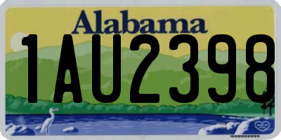 AL license plate 1AU2398