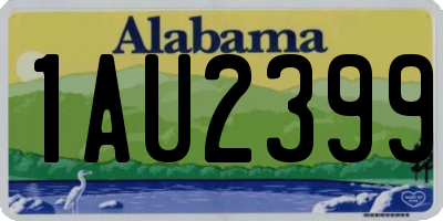 AL license plate 1AU2399