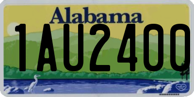 AL license plate 1AU2400