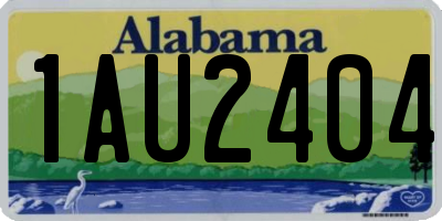 AL license plate 1AU2404