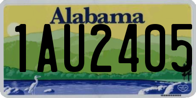 AL license plate 1AU2405