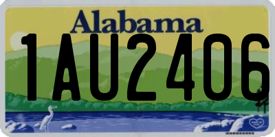AL license plate 1AU2406