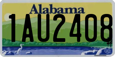 AL license plate 1AU2408