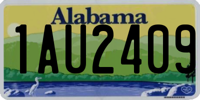 AL license plate 1AU2409