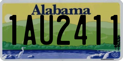 AL license plate 1AU2411