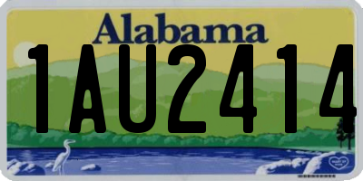AL license plate 1AU2414