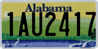 AL license plate 1AU2417