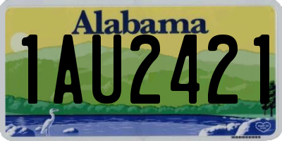 AL license plate 1AU2421