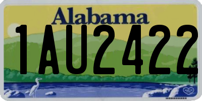 AL license plate 1AU2422