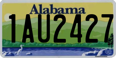 AL license plate 1AU2427
