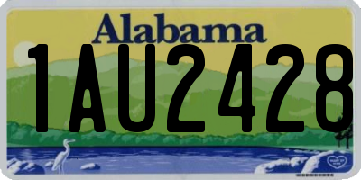 AL license plate 1AU2428