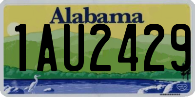 AL license plate 1AU2429