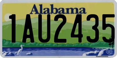 AL license plate 1AU2435