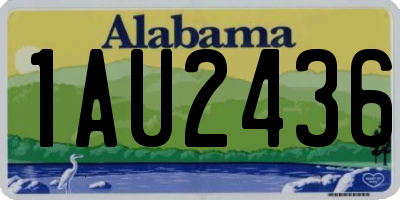 AL license plate 1AU2436