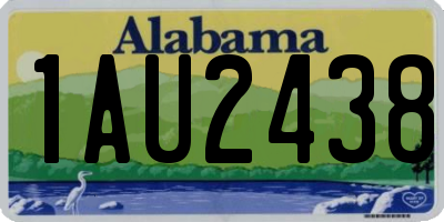 AL license plate 1AU2438