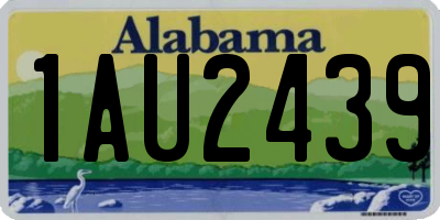 AL license plate 1AU2439