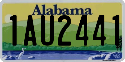 AL license plate 1AU2441