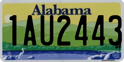 AL license plate 1AU2443