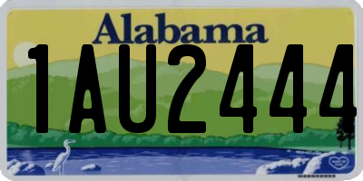 AL license plate 1AU2444