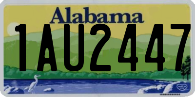 AL license plate 1AU2447