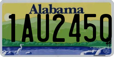 AL license plate 1AU2450