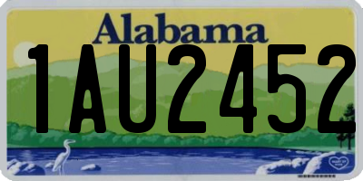 AL license plate 1AU2452