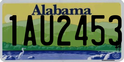 AL license plate 1AU2453