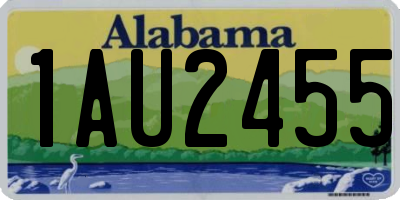AL license plate 1AU2455