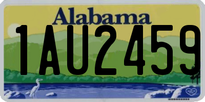 AL license plate 1AU2459